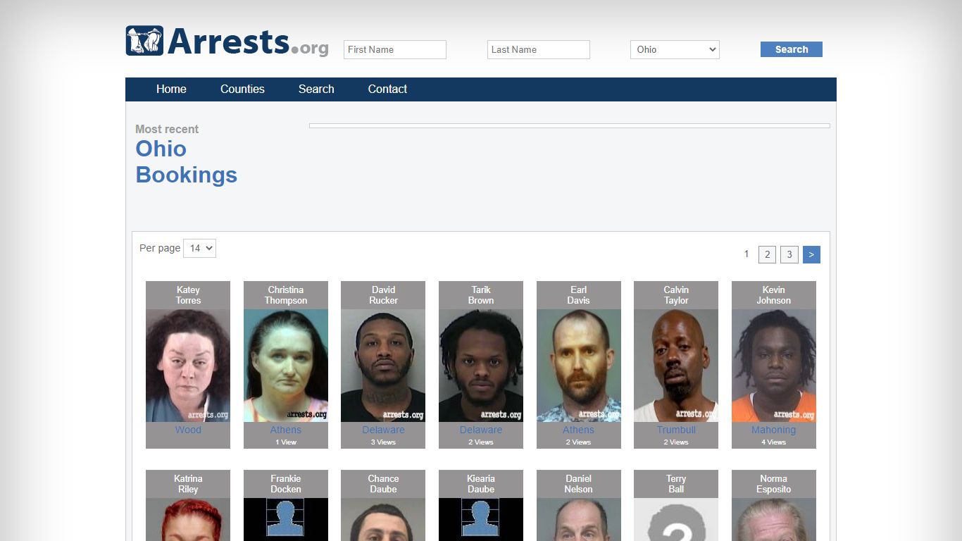 Ohio Arrests and Inmate Search